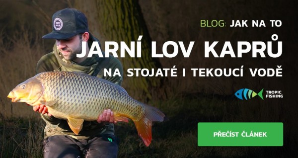 Jarní lov kaprů na stojatých i tekoucích vodách