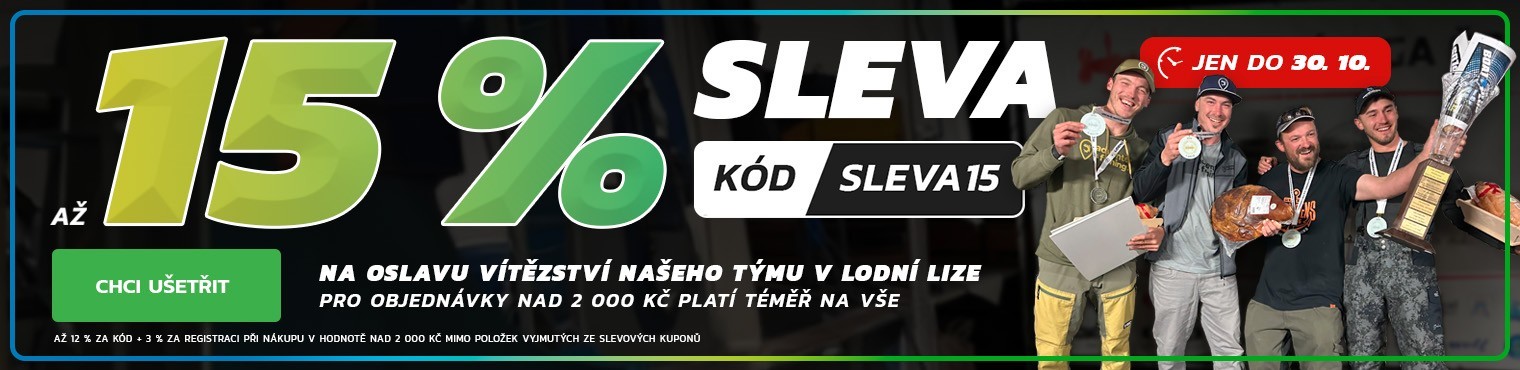 SLEVA až 15 %