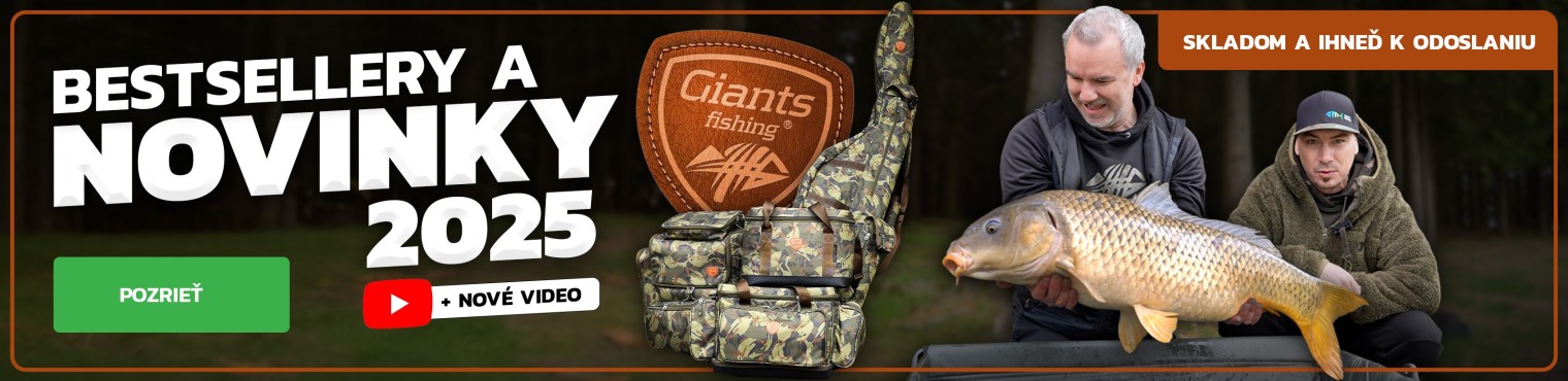 Bestsellery a novinky Giants Fishing skladom
