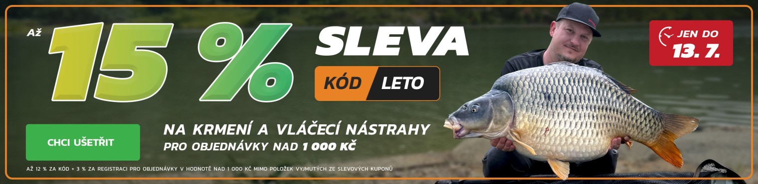 SLEVA až 15 % na krmení a vláčecí nástrahy