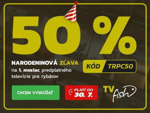 ZĽAVA 50% na prvý mesiac predplatného TV Fish