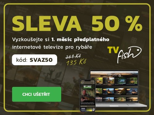 SLEVA 50 % na TV Fish