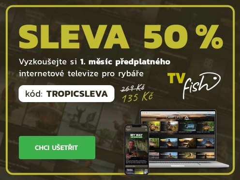 SLEVA 50 % na TV Fish