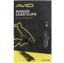 5ks - Závěsky na Zátěže Avid Carp Outline Ringed Lead Clips