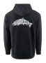 Mikina Grundéns Eat Your Words DWR HD Hoodie Black Salmon Graphic