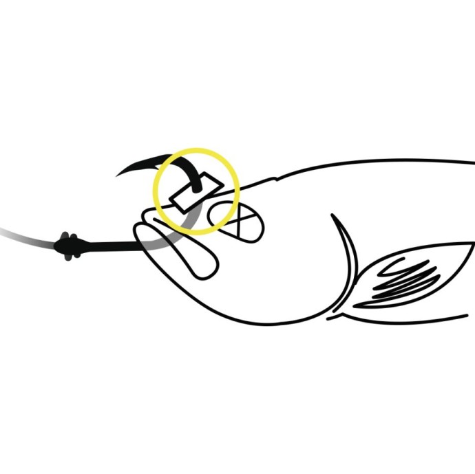 100kom - Stoperi Black Cat Baitfish Stopper