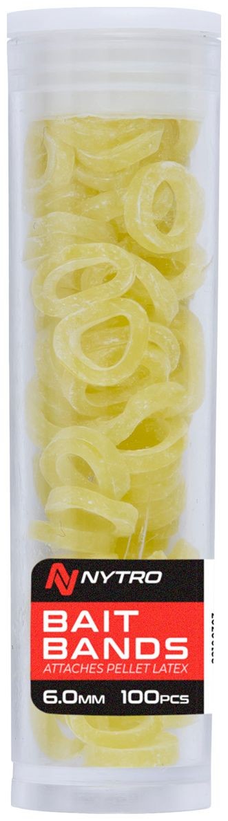100ks Latexové Kroužky Nytro Latex Bait Bands 6,0mm