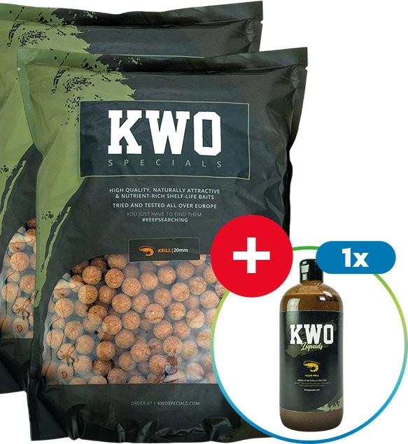 10kg Boilies KWO Krill Special 24mm + Booster ZADARMO