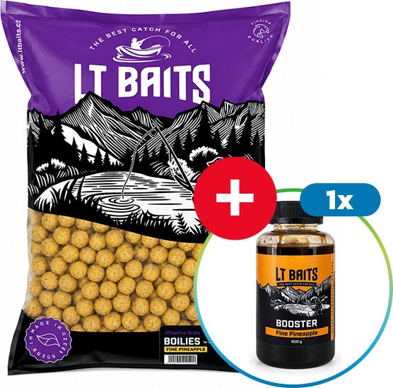 10kg - Boilies LT Baits Fine Pineapple 20mm + Booster BESPLATNO