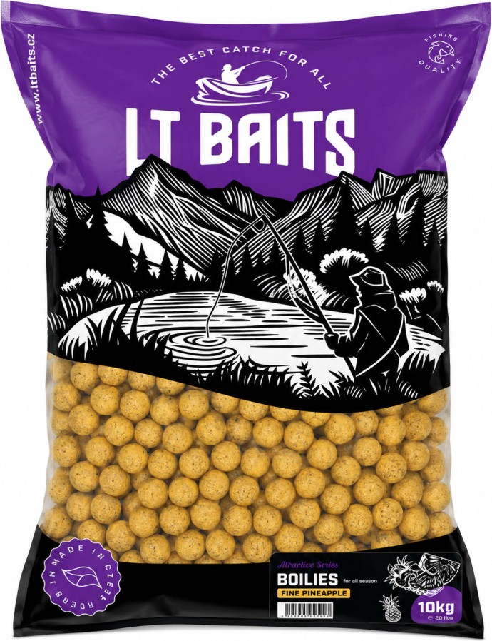 10kg - Boilies LT Baits Fine Pineapple 20mm + Booster BESPLATNO