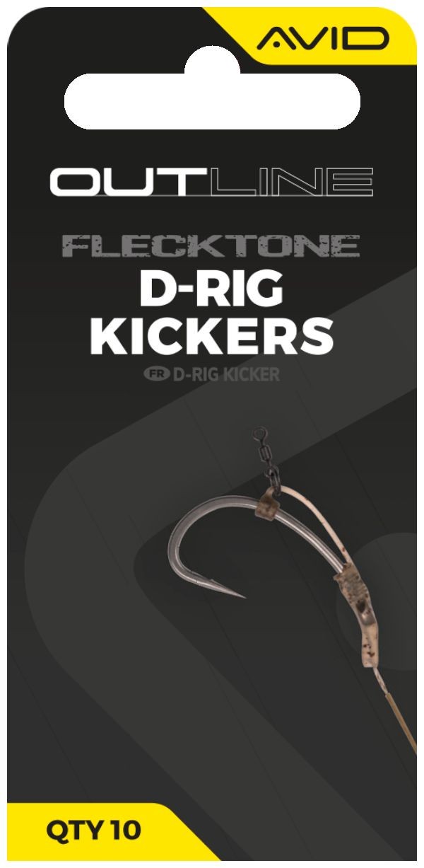 10kom - Adapteri Avid Carp Outline FleckTone D-Rig Kicker