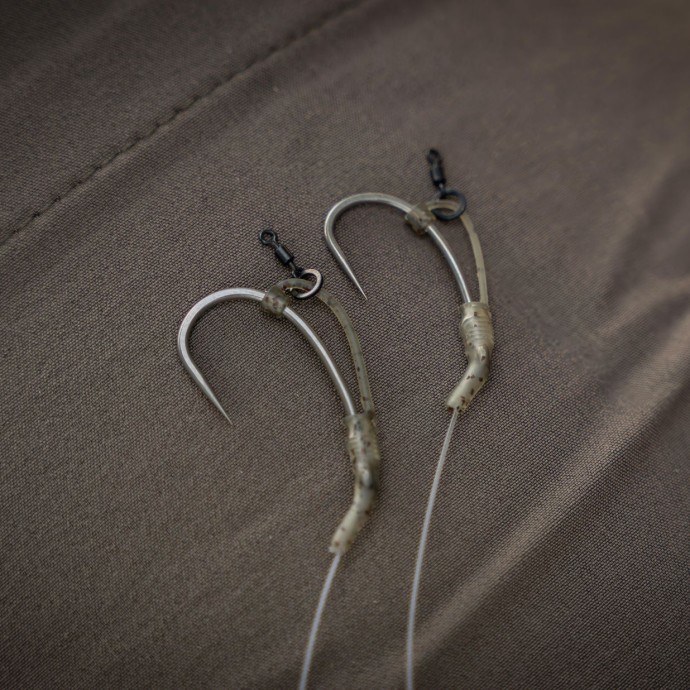 10kom - Adapteri Avid Carp Outline FleckTone D-Rig Kicker