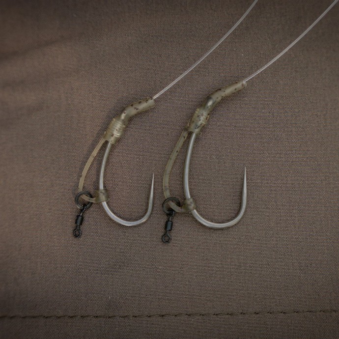 10kom - Adapteri Avid Carp Outline FleckTone D-Rig Kicker