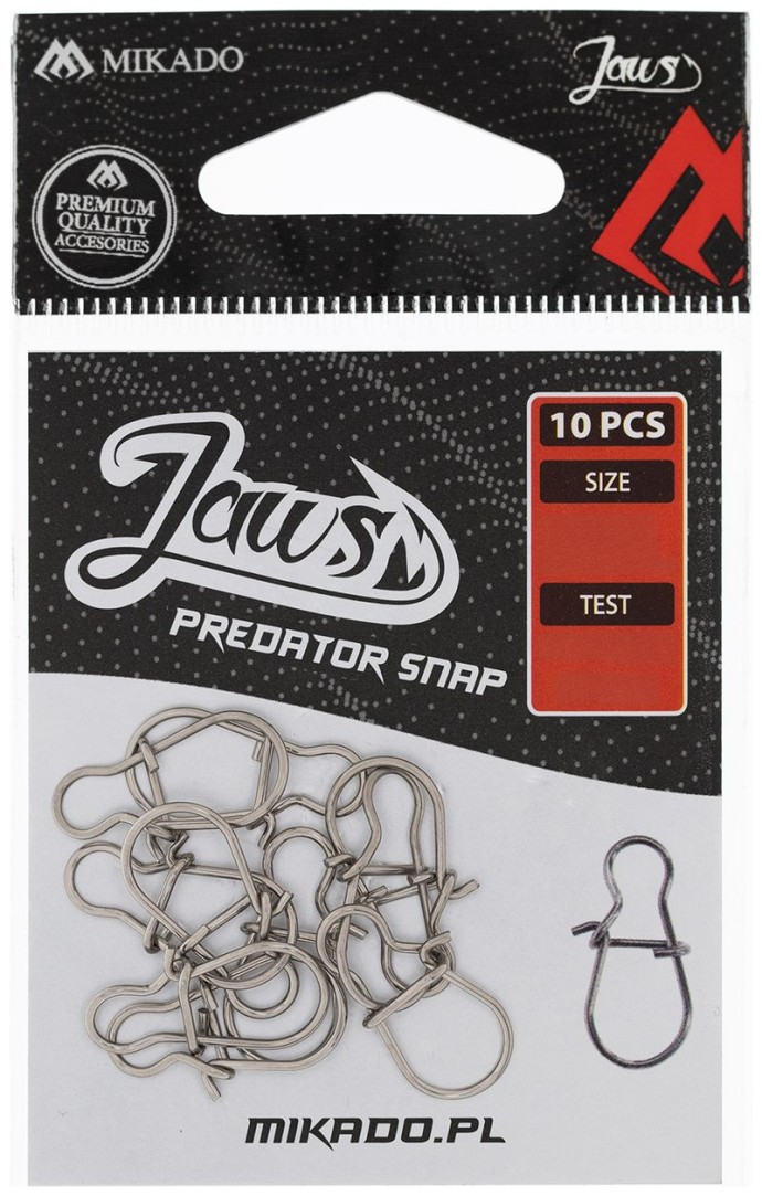 10kom - Brza Kopča Mikado Jaws Predator Snap
