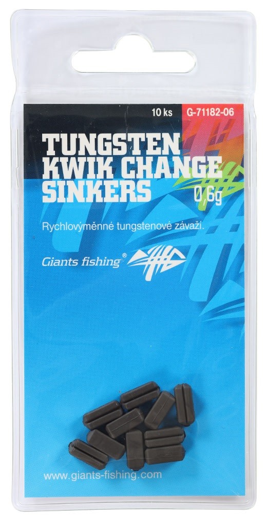 10kom - Brzoizmjenjiva Olova Giants Fishing Tungsten Kwik Change Sinkers