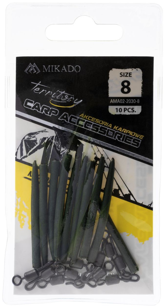 10kom - Brzoizmjenjiva Vrtilica Mikado Quick Change S Anti-Tangle Gumičkom Vel. 8