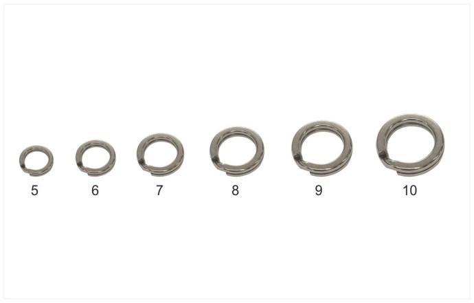 10kom - Čvrsti prsten Mistrall Split ring