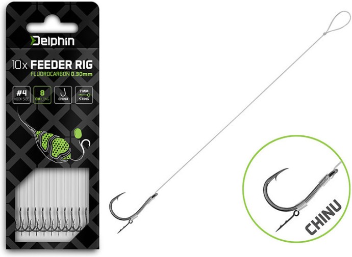 10kom - Feeder Predvez Delphin Fluoro Sting Chinu