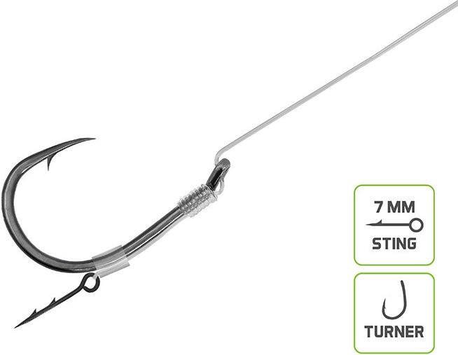 10kom - Feeder predvez Delphin Fluoro Sting Turner