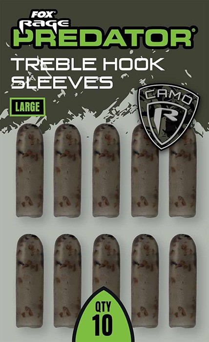 10kom - Gumene navlake Rage Predator Camo Treble Hook Sleeves 10kom