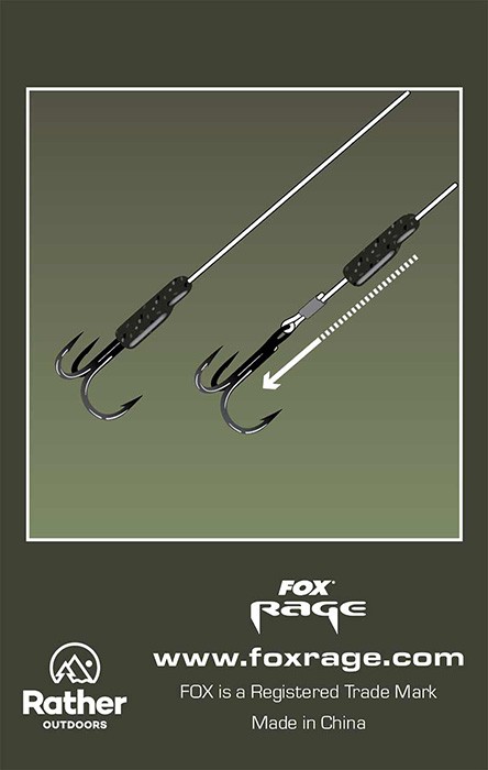 10kom - Gumene navlake Rage Predator Camo Treble Hook Sleeves 10kom