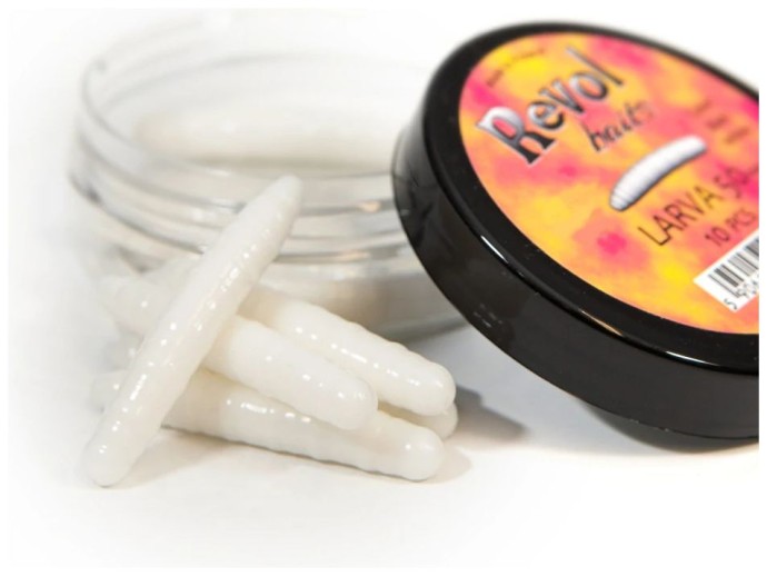 10kom - Gumeni Mamac Revol Baits Larva 50mm Sýr-Česnek