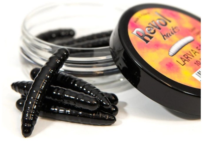 10kom - Gumeni Mamac Revol Baits Larva 50mm Sýr-Česnek