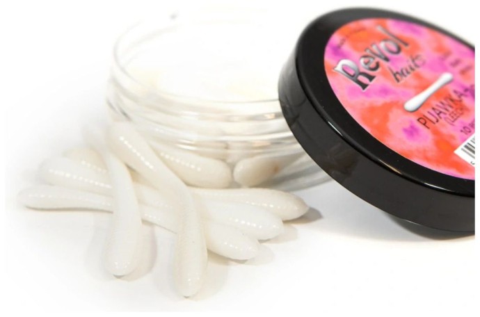 10kom - Gumeni Mamac Revol Baits Leech 70mm Krevetka
