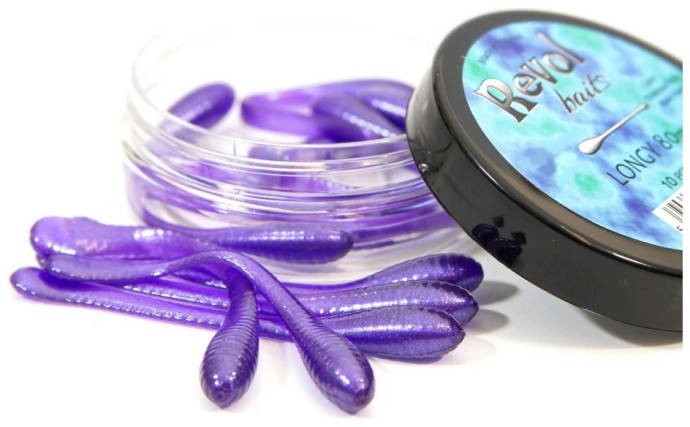 10kom - Gumeni Mamac Revol Baits Longi 80mm Krevetka