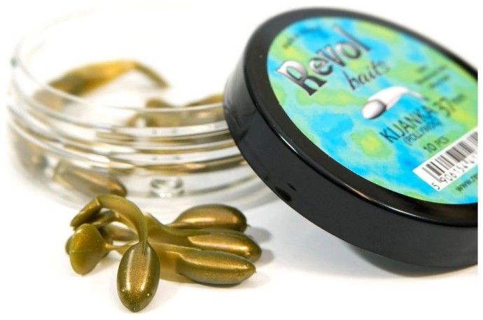 10kom - Gumeni Mamac Revol Baits Pollywog 37mm Sýr-Česnek