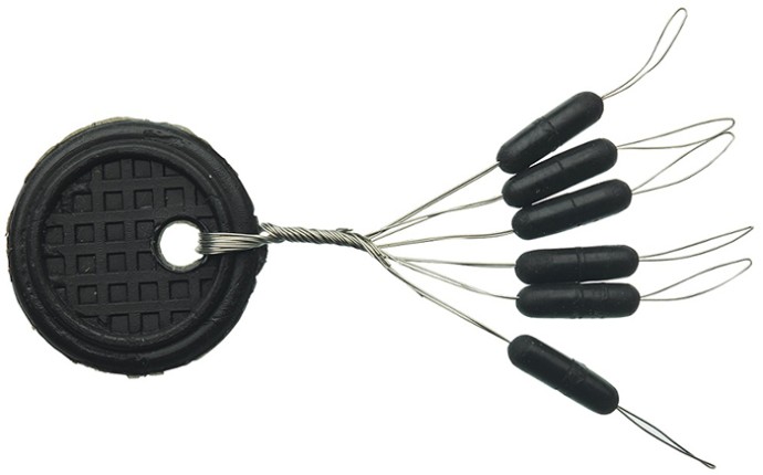 10kom - Gumeni Stoperi Sensas Black Straight