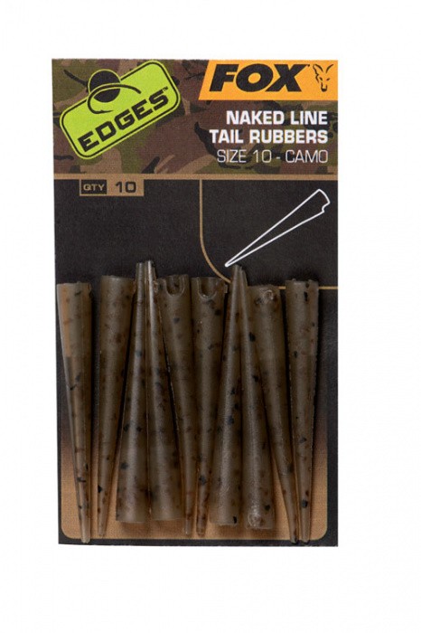 10kom - Gumeni tuljci Edges Camo Naked Line Tail Rubbers