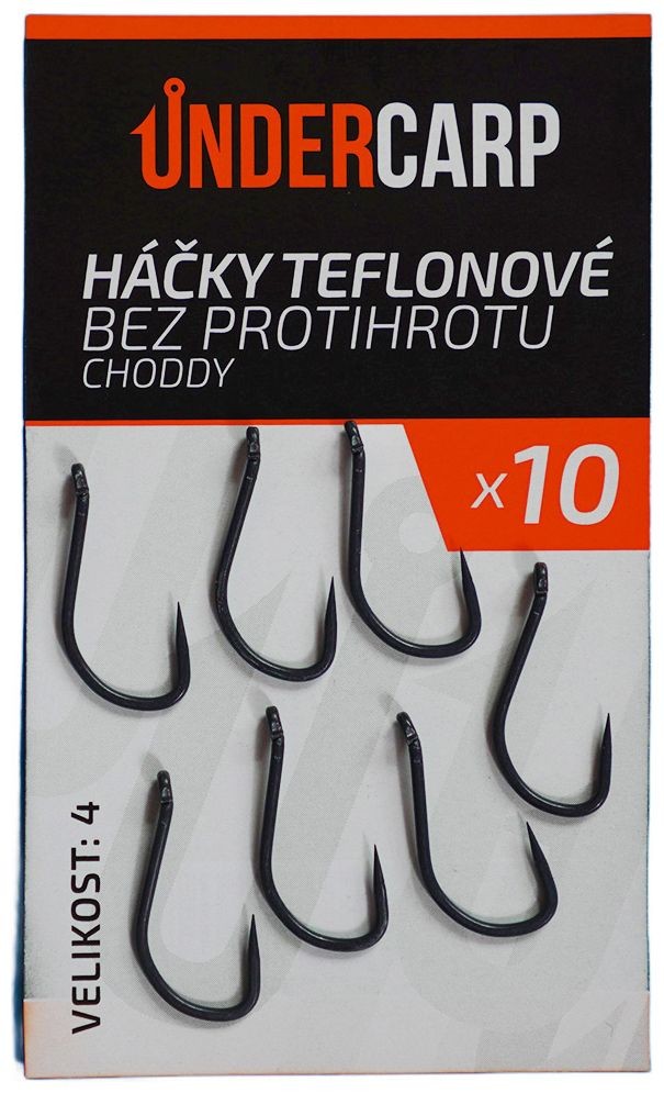 10kom - Jednokuka UnderCarp Teflon bez kontrakuke CHODDY