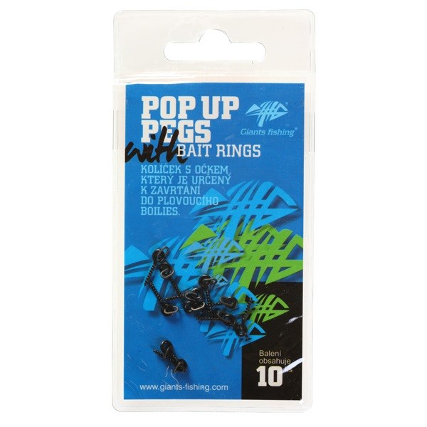 10kom - Klin s prstenom Giants Fishing Pop Up Pegs with Bait Rings
