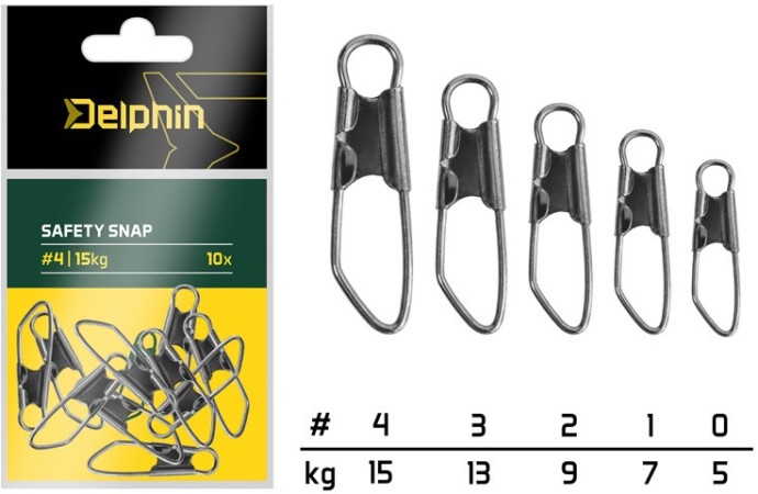 10kom - Kopča Delphin Safety Snap