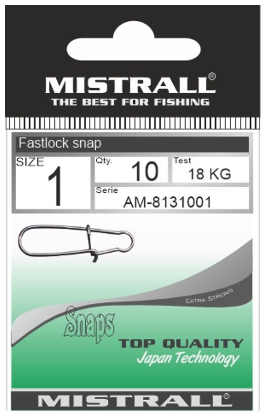 10kom - Kopča Mistrall Fastlock 1 Nosivost 18kg
