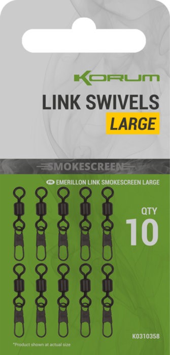 10kom - Kopča s Vrtilicom Korum Smokescreen Link Swivels