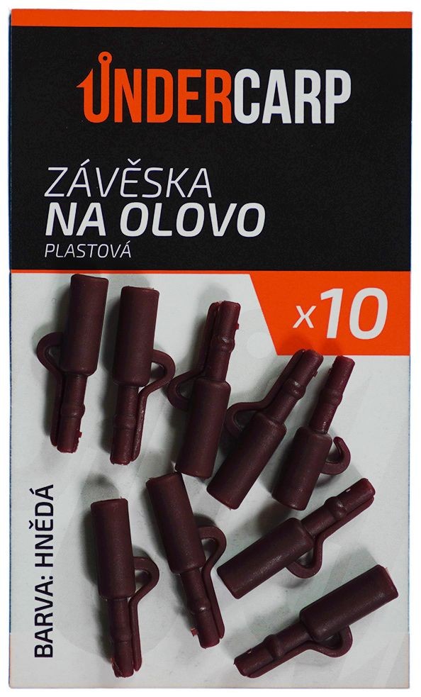 10kom - Kopče UnderCarp Safety Lead Clip plastične - smeđa