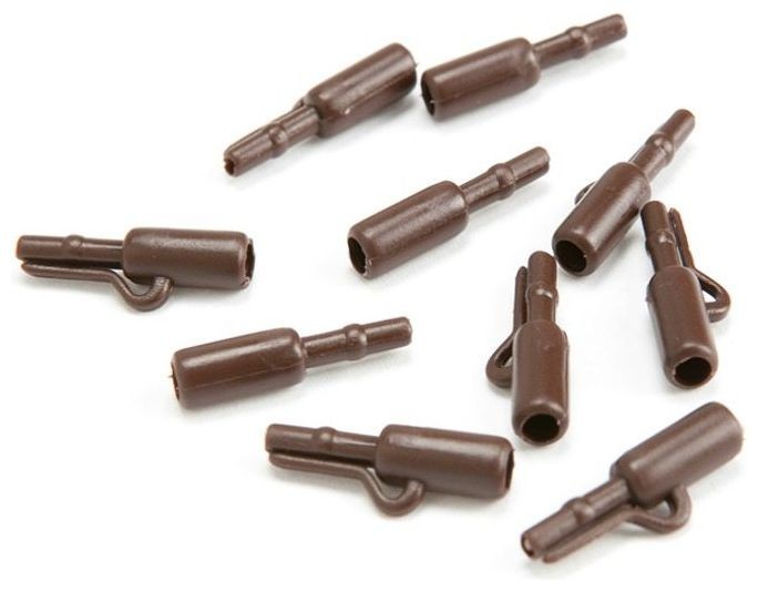 10kom - Kopče UnderCarp Safety Lead Clip plastične - smeđa