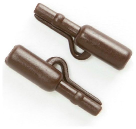 10kom - Kopče UnderCarp Safety Lead Clip plastične - smeđa