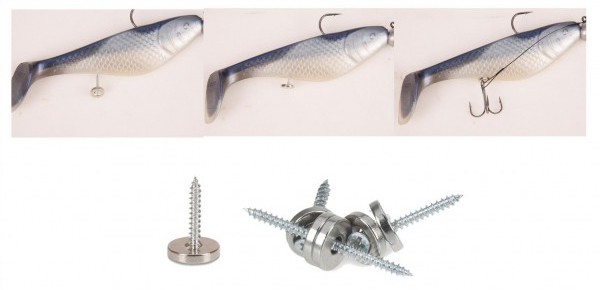 10kom - Magnetski Držač Udica Iron Claw Magnetic Stinger Mount