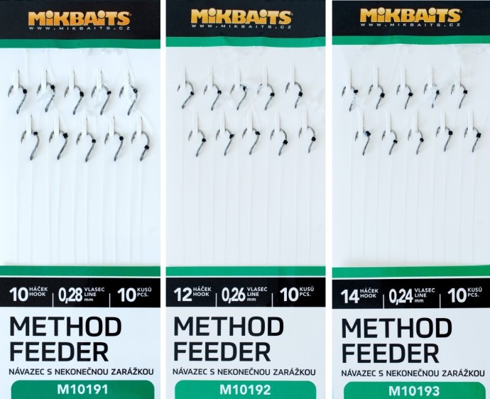 10kom - Method Feeder Predvez Mikbaits s beskonačnim stoperom