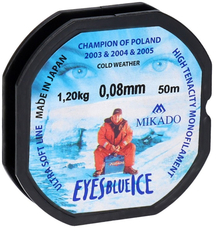 10kom Najlon Mikado Eyes Blue Ice 50m