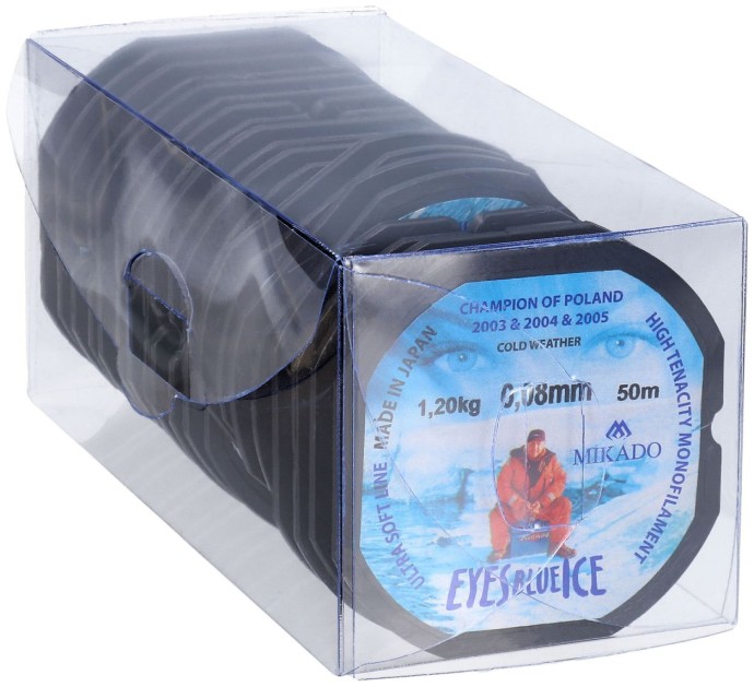 10kom Najlon Mikado Eyes Blue Ice 50m