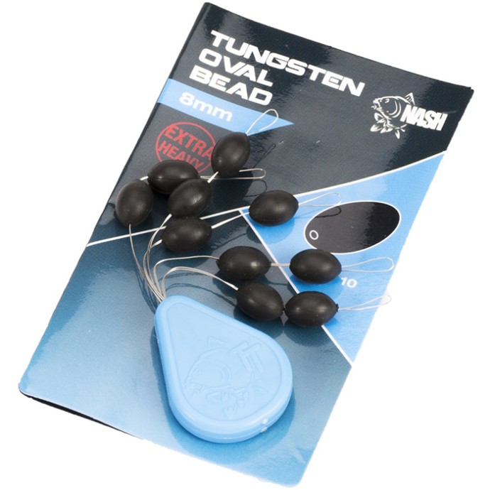10kom - Perlice Nash Cling On Tungsten Oval Beads