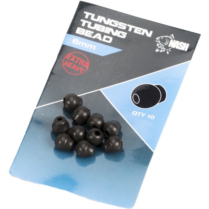 10kom - Perlice Nash Cling On Tungsten Tubing Bead 6mm