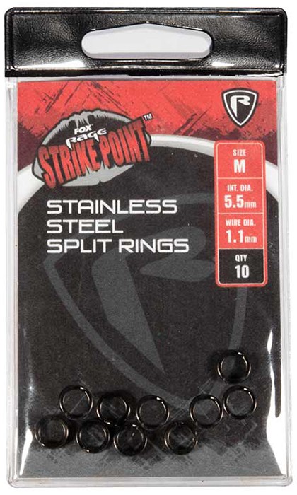 10kom - Prstenovi Rage Strike Point Stainless Steel Split Rings