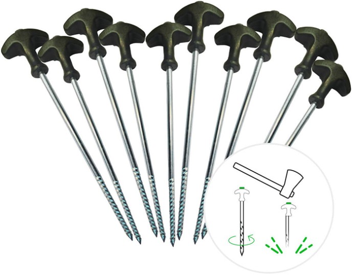 10kom - Set klinova Zfish Bivvy Peg Set
