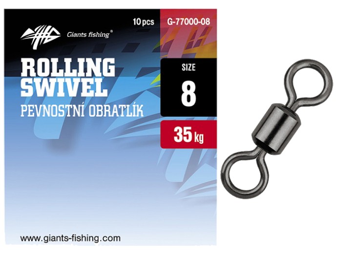 10kom - Snažna Vrtilica Giants Fishing Rolling Swivel