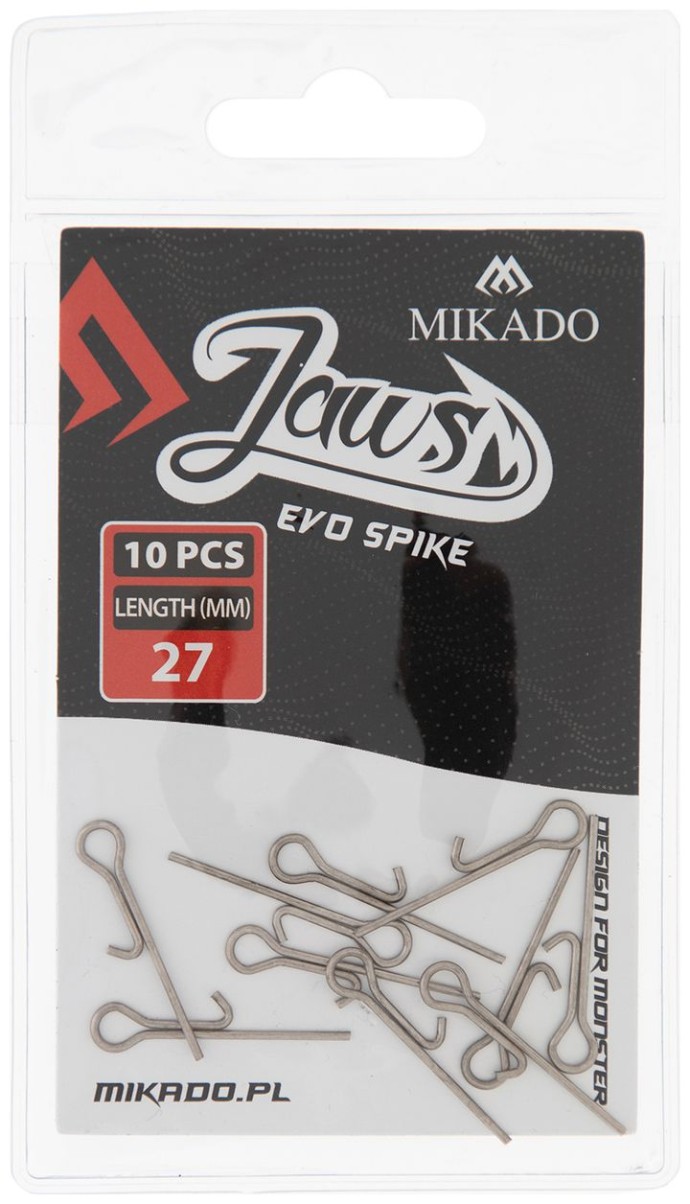 10kom - Stoper Za Mamce Mikado Jaws Evo Spike 27mm